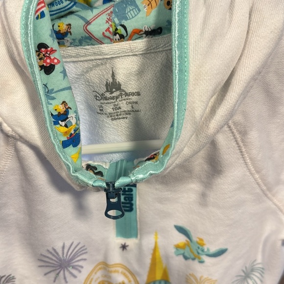 Walt Disney world half zip hoodie, size kids medium! - Picture 3 of 5